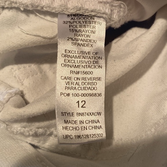 Democracy Jeans Bermuda shorts size 12 white - Picture 3 of 8